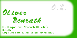 oliver menrath business card